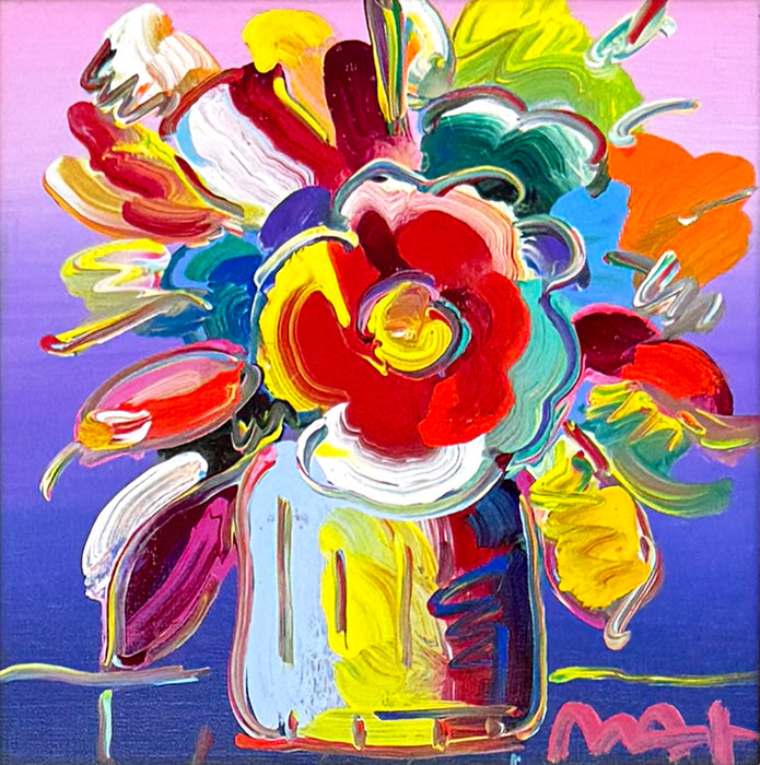 Peter Max 'Abstract Flowers Ver. XII #283'