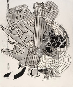 Frank Stella 'The Fossil Whale' (State I)