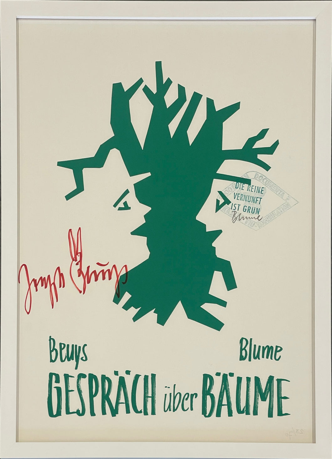 Joseph Beuys 'Beuys-Blume Gesprach über Baume'