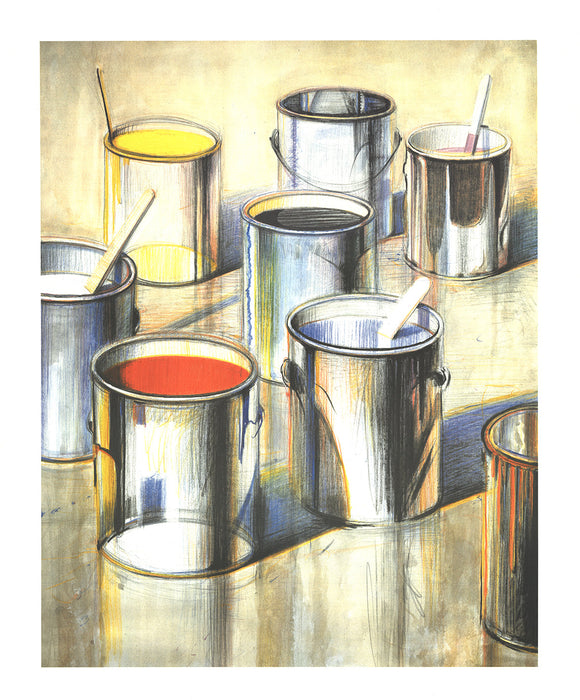 Wayne Thiebaud 'Paint Cans' 1990 (No Text)