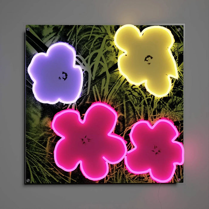 Andy Warhol Flowers - LED neon sign