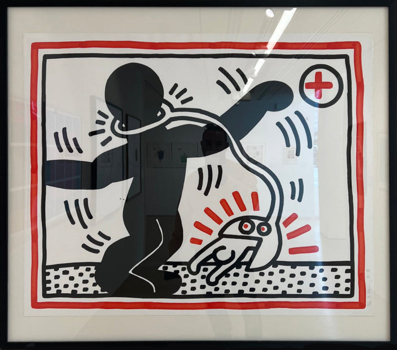 Keith Haring 'Untitled (Free South Africa): one plate, 1985'