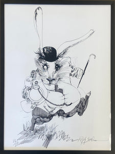 Ralph Steadman 'White Rabbit'