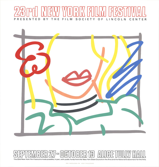 Tom Wesselmann 'Monica, The 23rd New York Film Festival' 1985