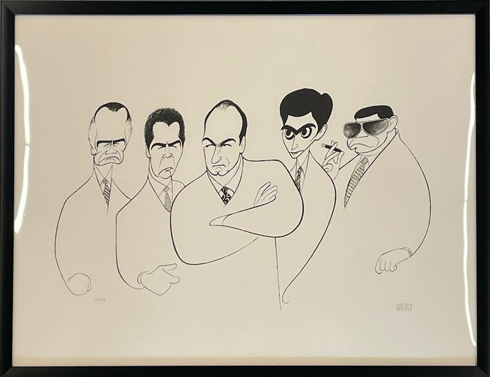 Al Hirschfeld 'Sopranos'