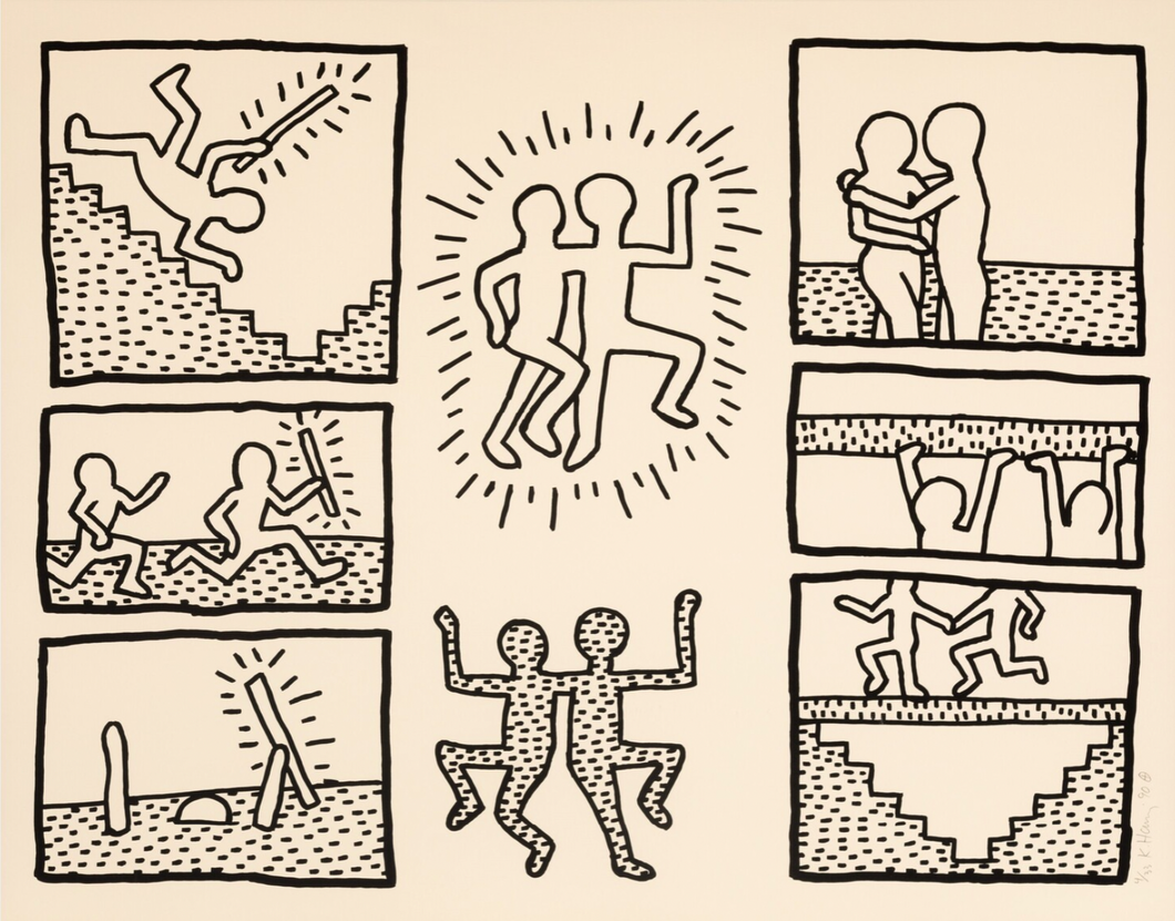 Keith Haring 'Untitled (Plate 6 from the Blueprint Drawings)'
