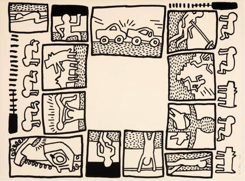 Keith Haring 'Untitled (Plate 4 from the Blueprint Drawings)'