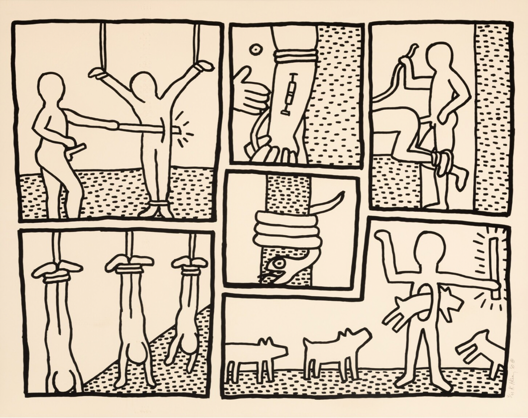Keith Haring 'Untitled (Plate 5 from the Blueprint Drawings)'