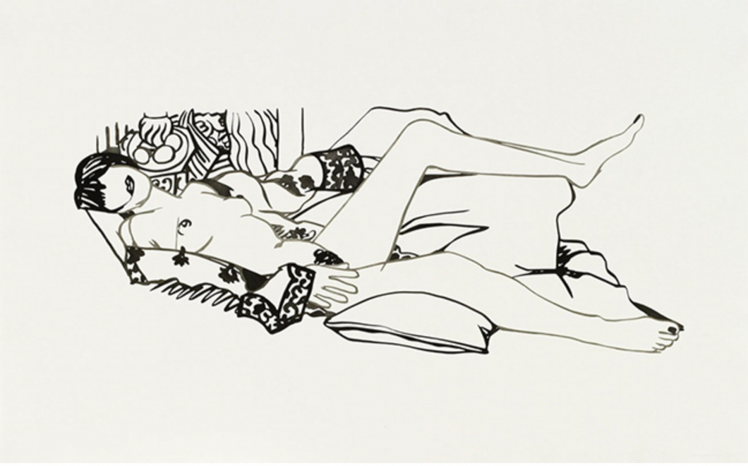 Tom Wesselmann 'Monica Nude with Purple Robe' 1990