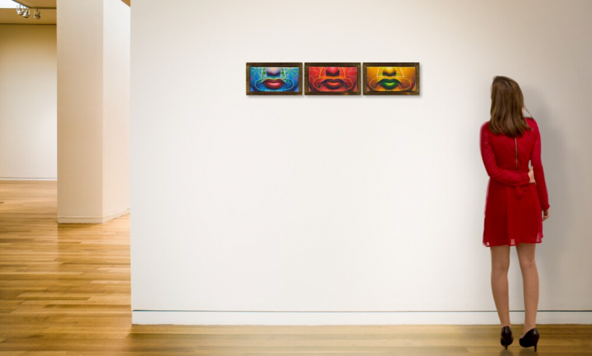 Ed Paschke 'Naco Blue, Red & Yellow' (Original Three Works)