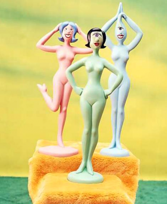 Kenny Scharf 'Swirley: Pucci Mini Mannequin' (Embellished)
