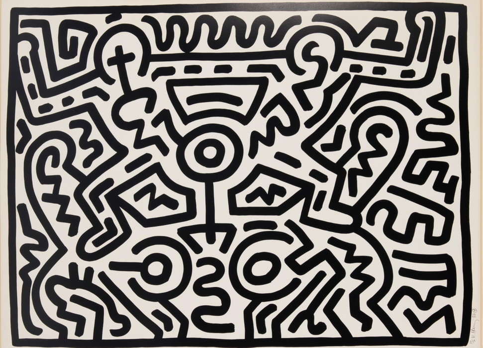 Keith Haring 'Growing' (Plate 3 - State II)