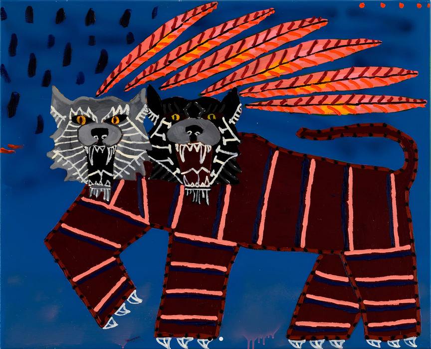 Jordan Kerwick 'Double Head Wolf' (Original)