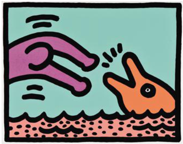 Keith Haring 'Pop Shop V (1)' 1989