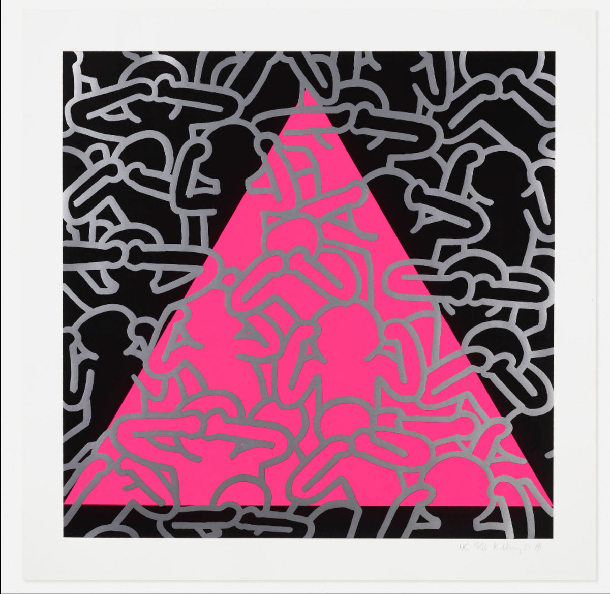 Keith Haring、Silence=Death、希少画集画、新品額装付 SilenceMain_1200x1168.jpg?v=
