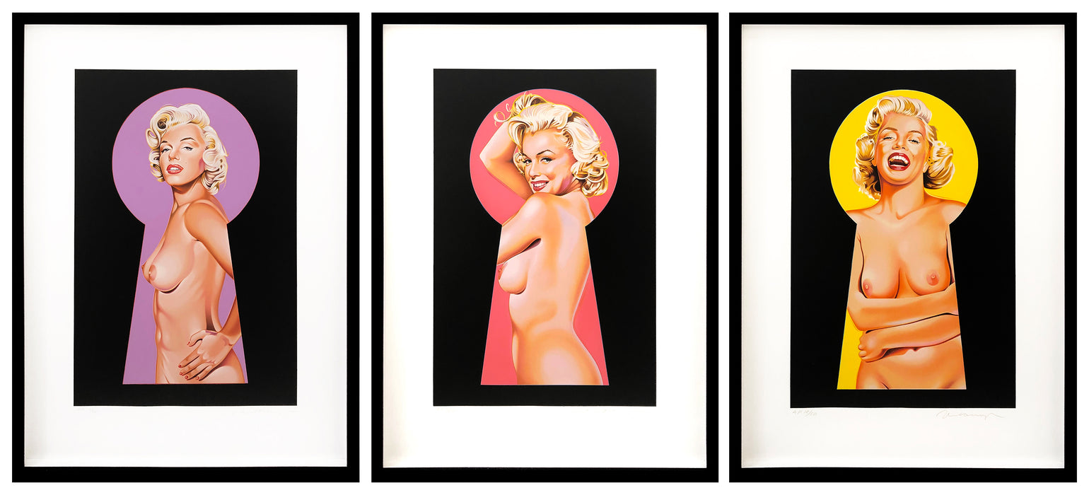 Mel Ramos 'Peek A Boo Marilyn Triptych'