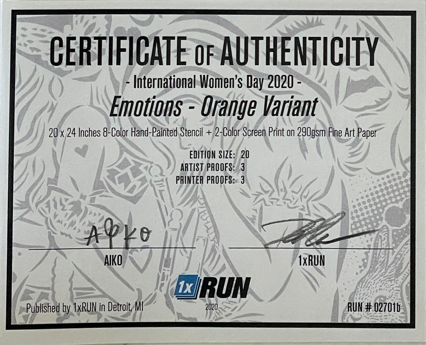 Aiko 'Emotions' (Orange Variant)