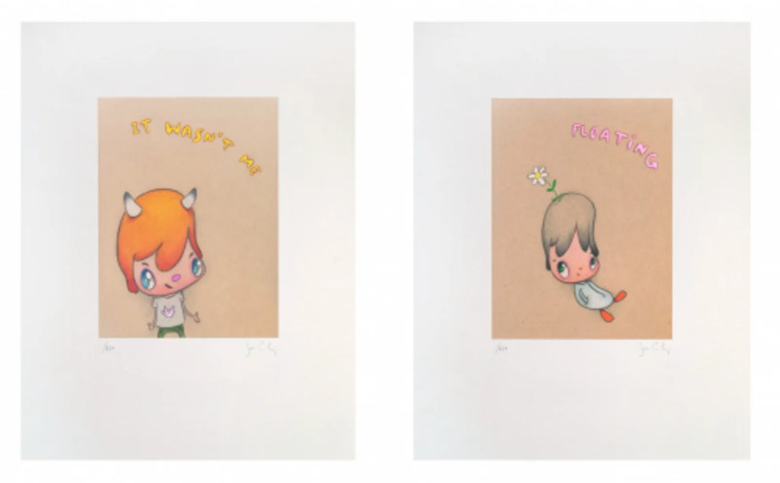 Javier Calleja 'It wasn't me & Floating' (Diptych)