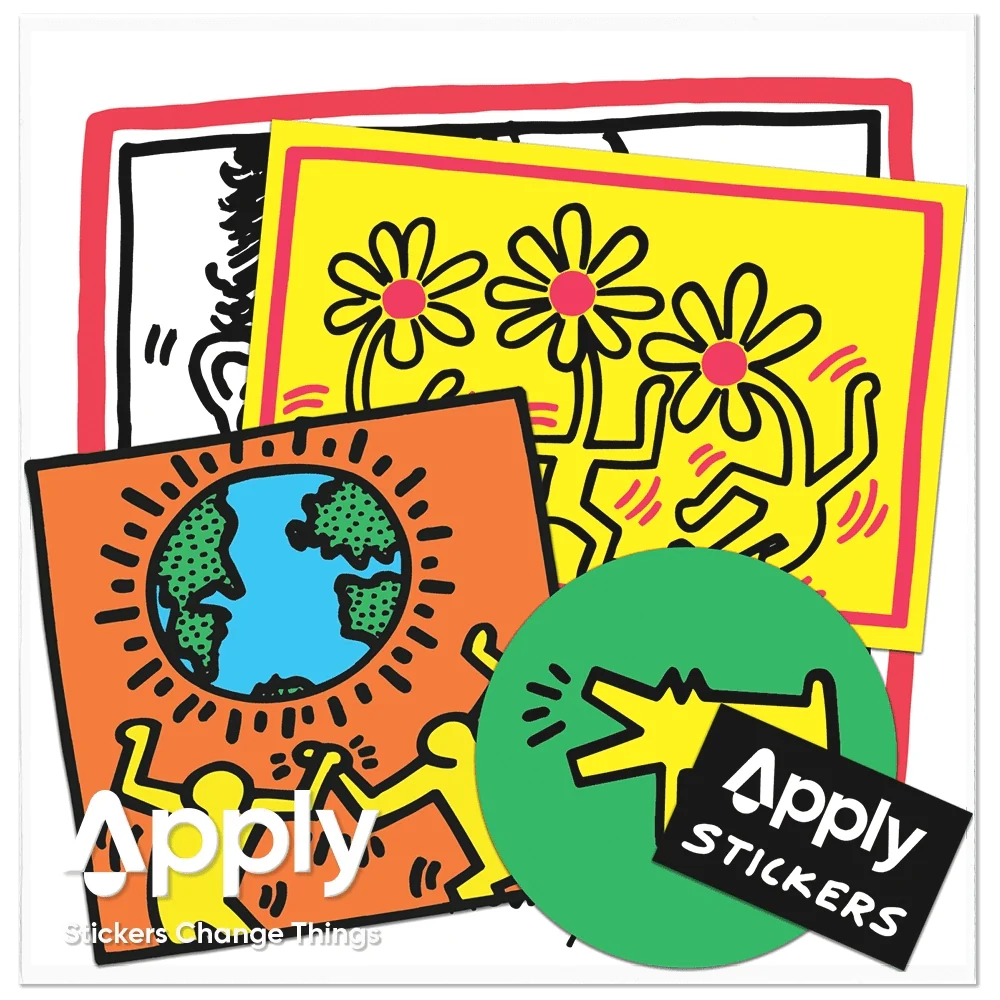 Keith Haring's Earth Stickers - Pack of 3– End To End Gallery