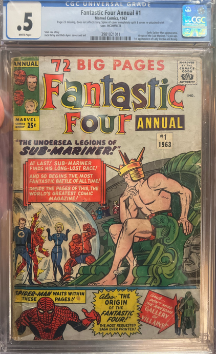 Fantastic Four Annual #1 CGC 0.5