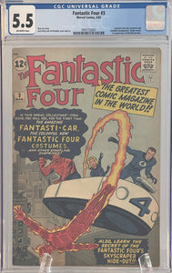 Fantastic Four #3 CGC 5.5