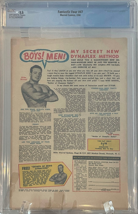 Fantastic Four #47 CGC 3.5