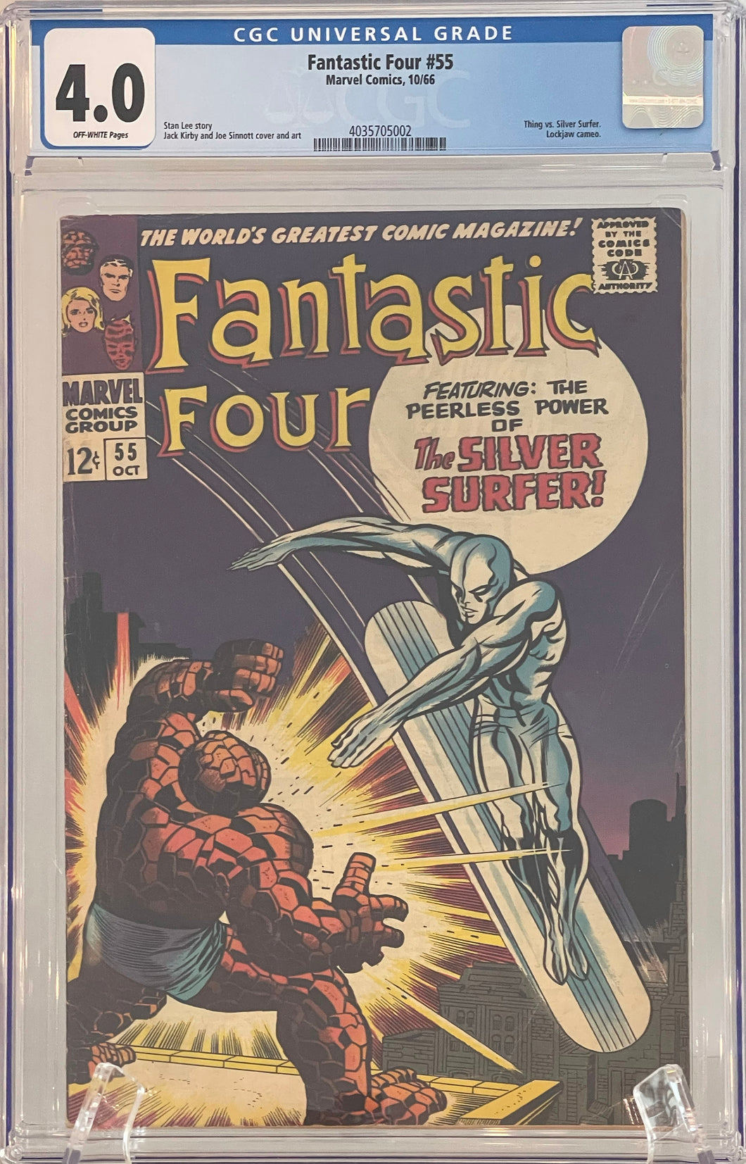 Fantastic Four #55 CGC 4.0