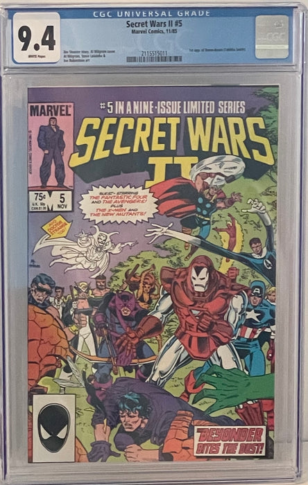 Secret Wars II #5 9.4 CGC