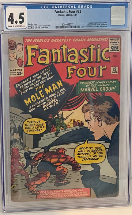 Fantastic Four #22 4.5 CGC