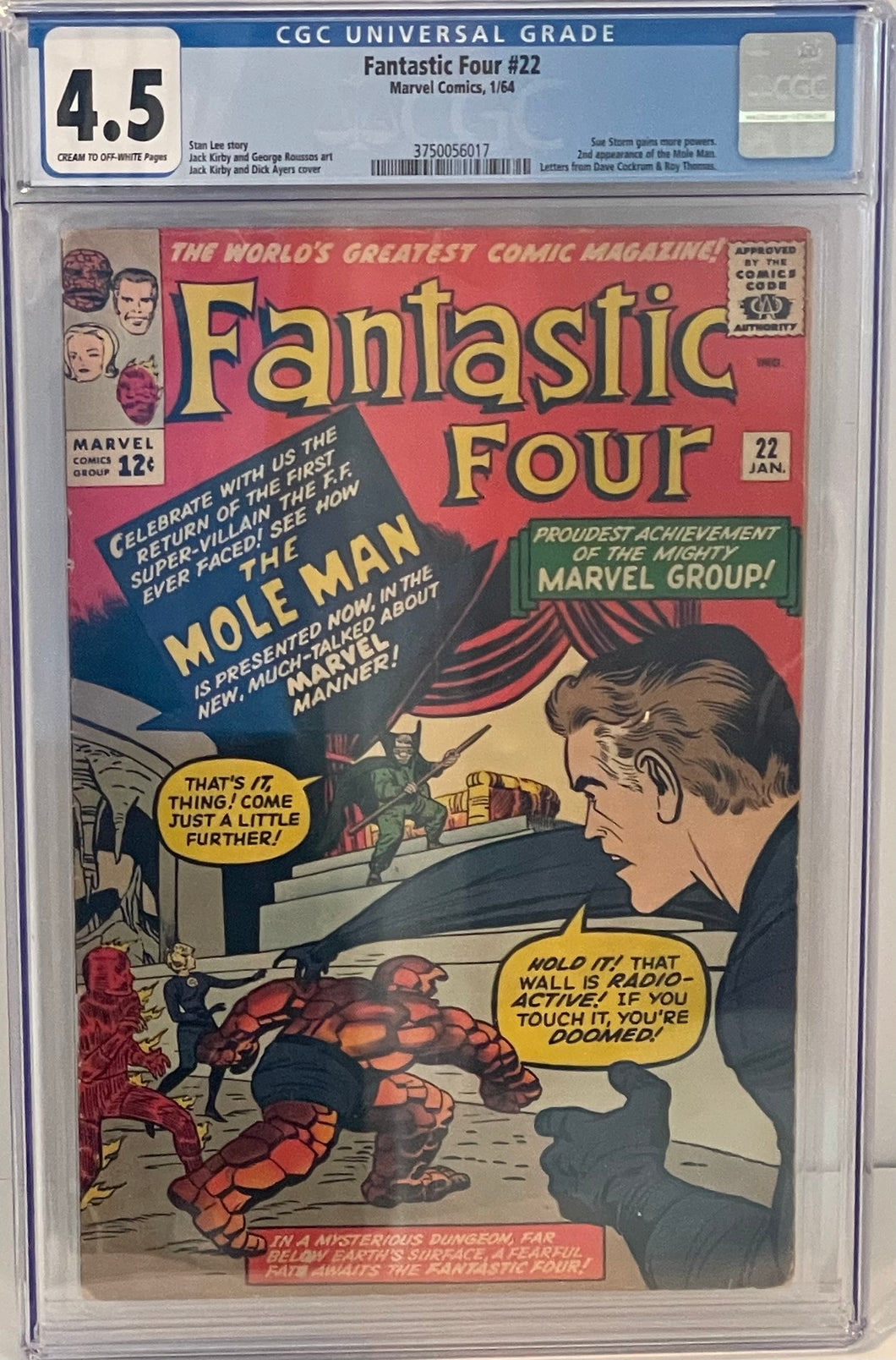 Fantastic Four #22 4.5 CGC
