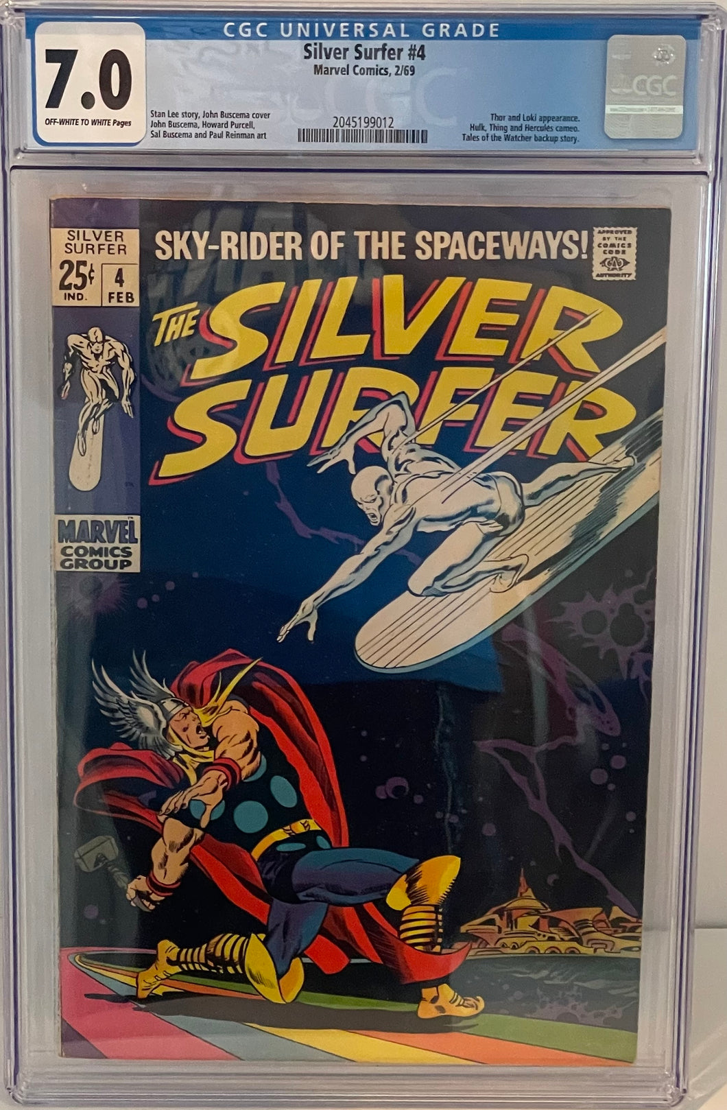 The Silver Surfer #4 7.0 CGC
