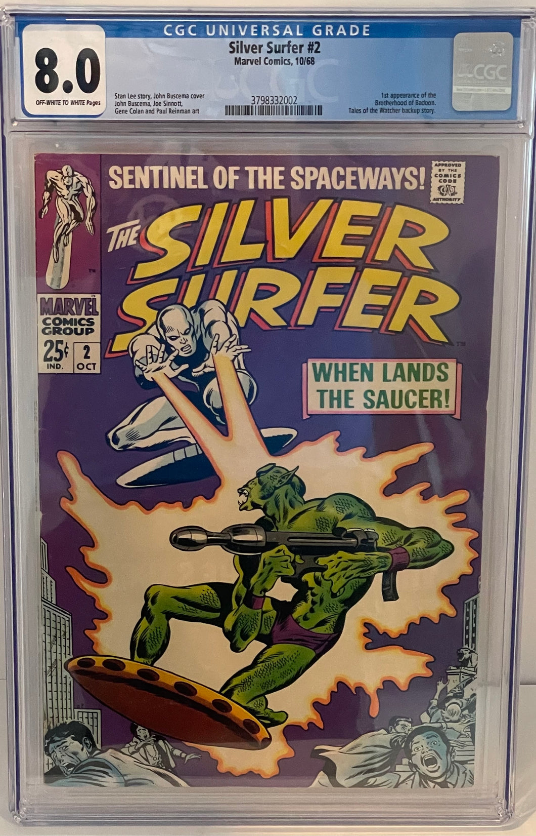 The Silver Surfer #2 8.0 CGC