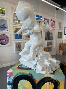 Art by Bankrupt 4Ft Sculpture (White)