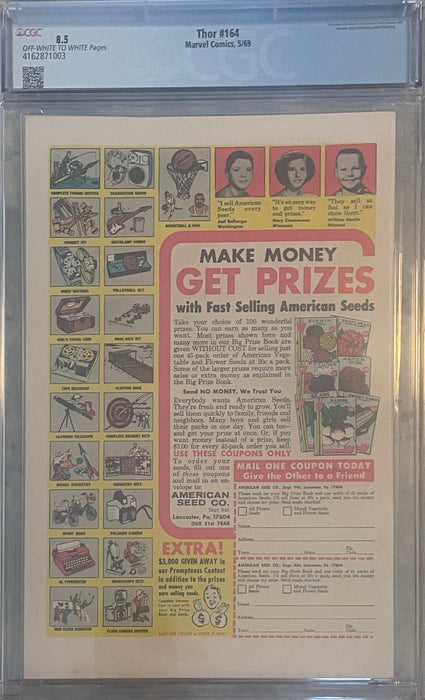 Thor #164 8.5 CGC
