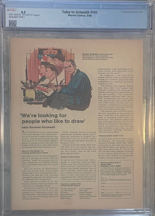 Tales To Astonish #101 4.5 CGC