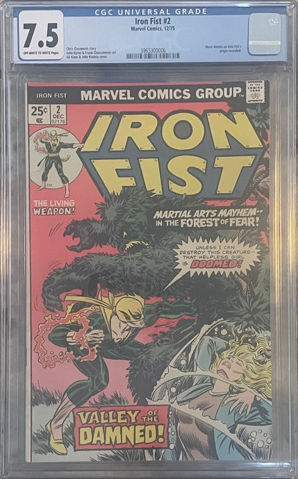 Iron Fist #2 7.5 CGC