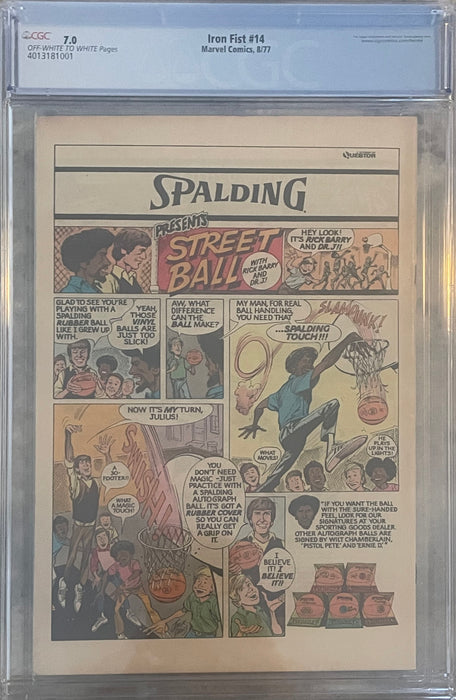 Iron Fist #14 7.0 CGC