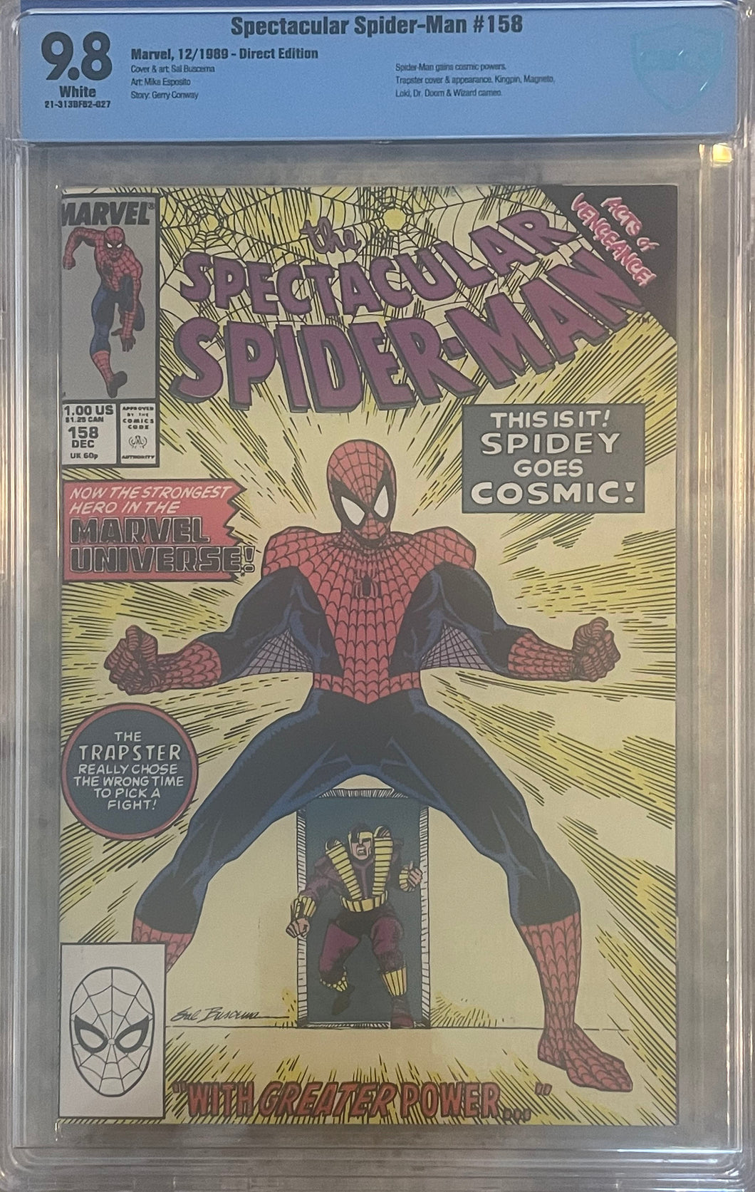Spectacular Spider-Man #158 9.8 CBCS
