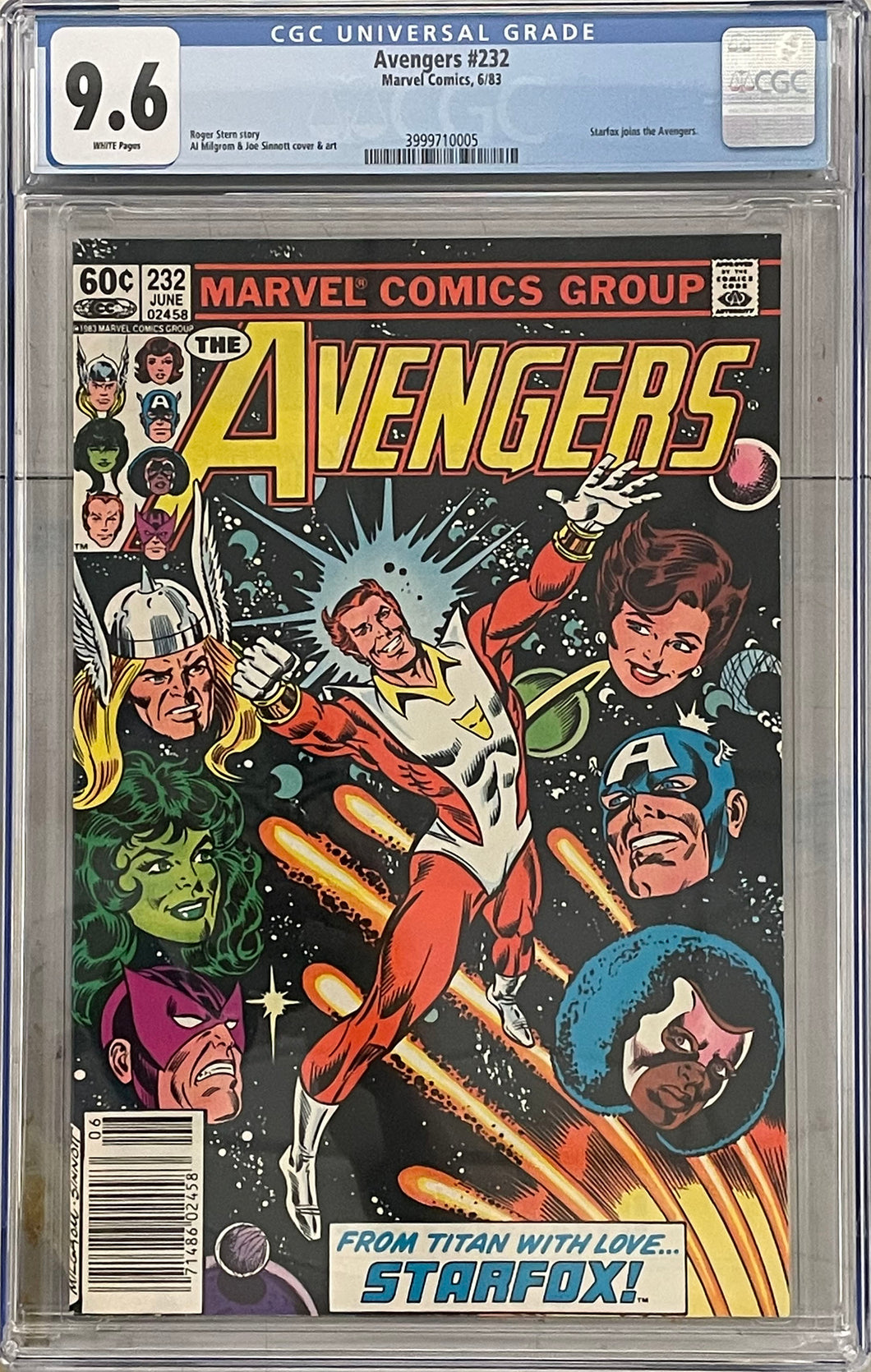 Avengers #232 CGC 9.6