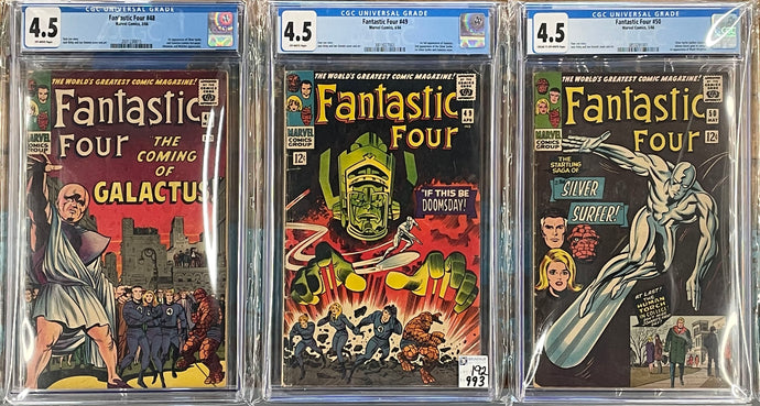 Fantastic Four 48, 49, & 50 CGC 4.5 (Trinity Collection)