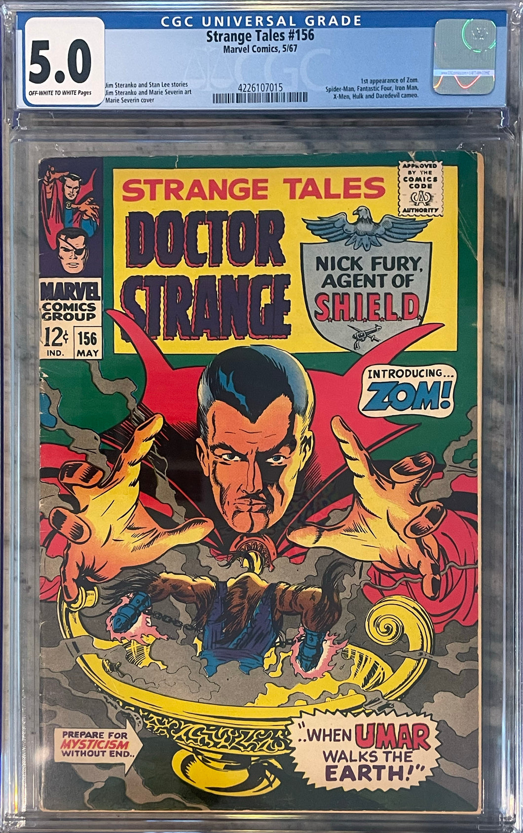 Strange Tales #156 CGC 5.0