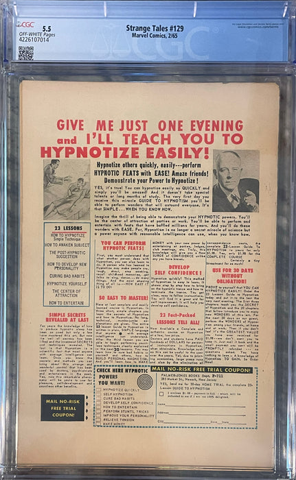 Strange Tales #129 CGC 5.5
