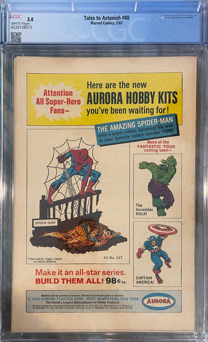 Tales to Astonish #88 CGC 5.0