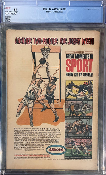 Tales to Astonish #79 CGC 2.5
