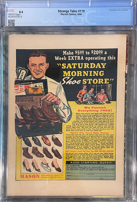 Strange Tales #119 CGC 4.5