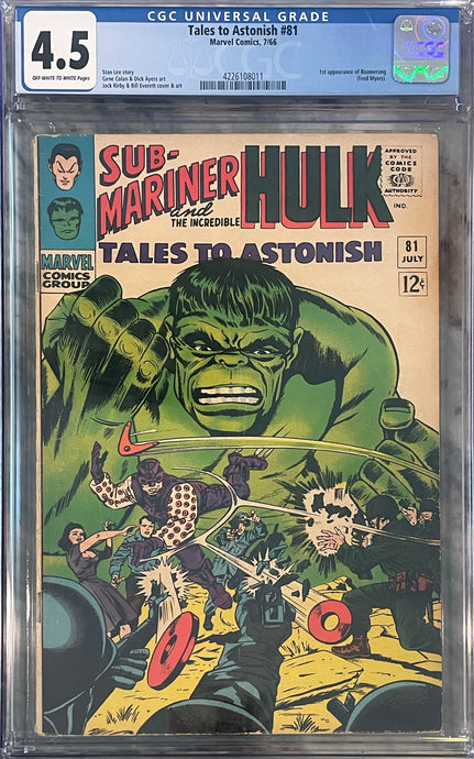 Tales to Astonish #81 CGC 4.5