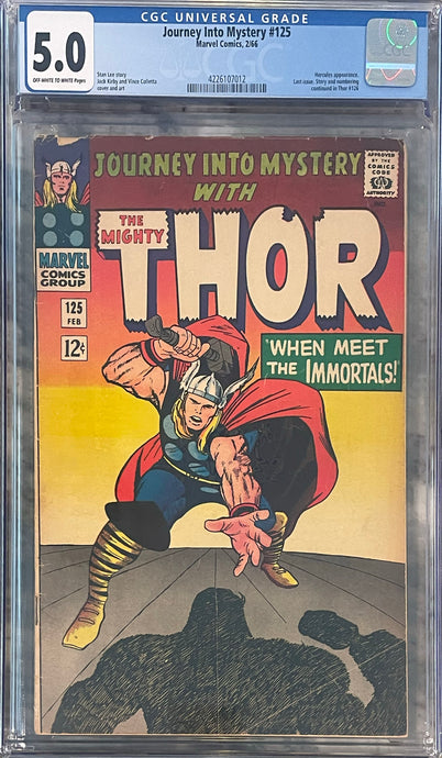 Journey Into Mystery #125 CGC 5.0