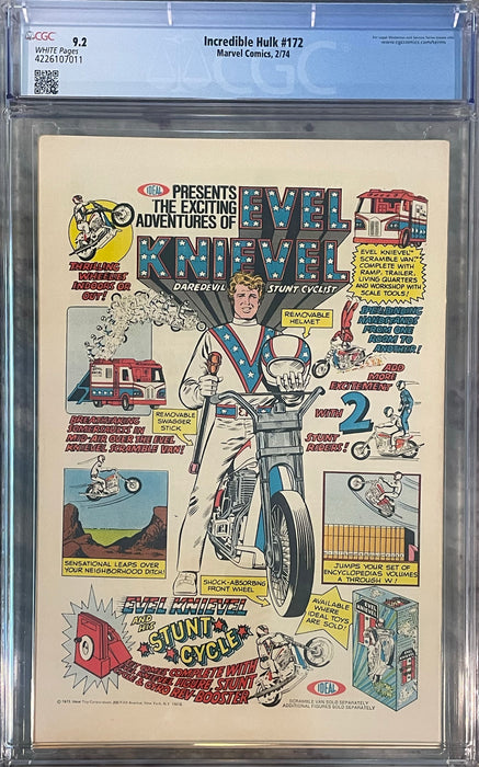 Incredible Hulk #172 CGC 9.2