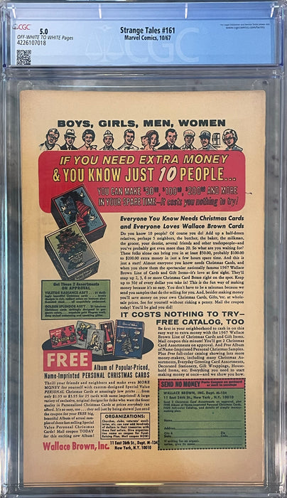 Strange Tales #161 CGC 5.0