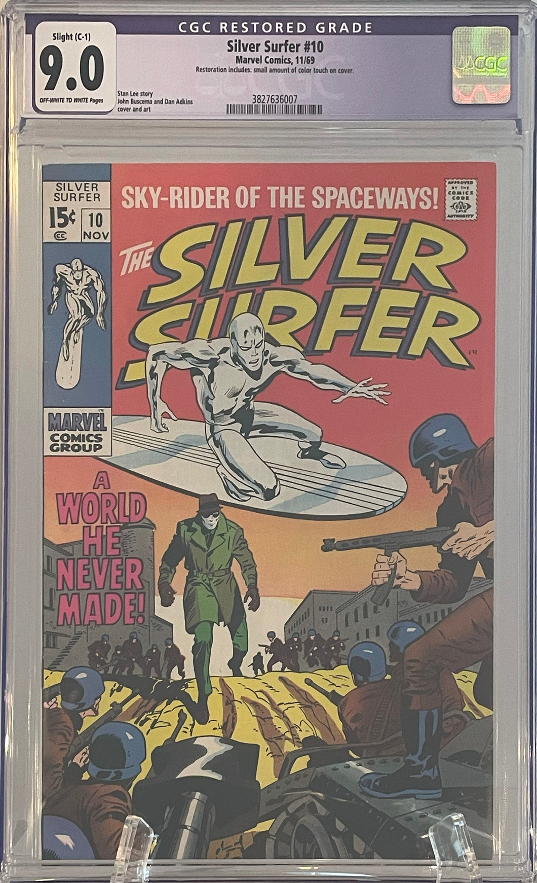The Silver Surfer 10 CGC QUALIFIED 9.0
